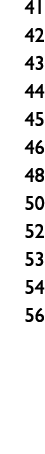 41 42 43 44 45 46 48 50 52 53 54 56